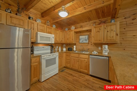 Full Kitchen in 4 bedroom cabin rental - A Smoky Mountain Experience