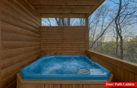 Private Hot Tub at 4 bedroom resort cabin - A Smoky Mountain Experience