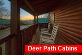 4 bedroom resort cabin with rocking chairs