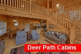 Spacious 4 bedroom cabin with fireplace