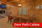 4 bedroom cabin with large Dining Room