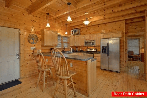 Luxurious 4 bedroom cabin with full kitchen - Absolutely Viewtiful
