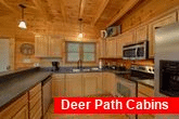 Fully furnished kitchen in 4 bedroom cabin