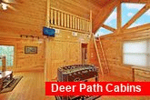 Cabin with Foose Ball Table In King Bedroom