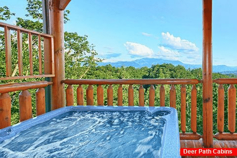 Hot Tub with Great Views - Adventure Lodge