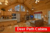 Spacious 2 bedroom cabin with fireplace
