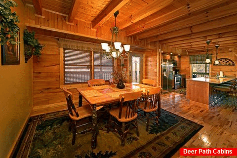 Dining Room in Cabin - Bear E Nice