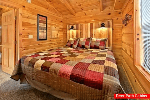 Cabin with custom bed design - A Long Kiss Goodnight