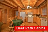 2 bedroom cabin with full kitchen and sleeps 8