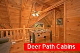 2 bedroom cabin with loft and fooseball game 