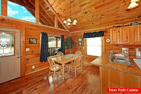 Perfect Dining Room Table for Two Bedroom Cabin - Poolside Cabin