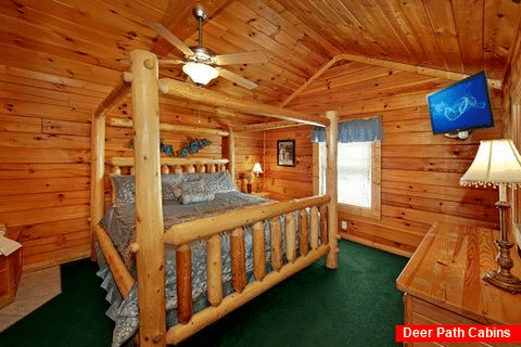 2 Bedroom cabin with King Bed and Jacuzzi Tub - Poolside Cabin