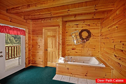 Cabin with Two Jacuzzi Tubs - Poolside Cabin