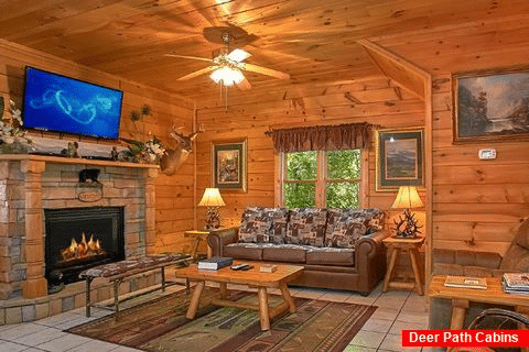 Resort Cabin with Sleeper Sofa and Fireplace - Simply Irresistible