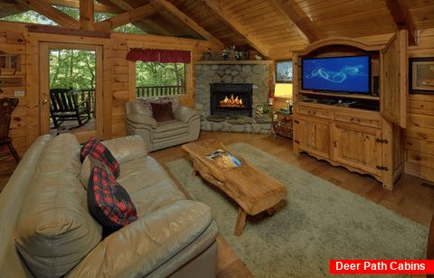 1 bedroom cabin with fireplace in living room - Dreamweaver