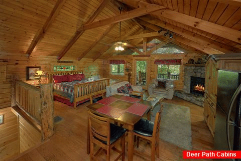 Rustic cabin with King bed, kitchen and hot tub - Dreamweaver