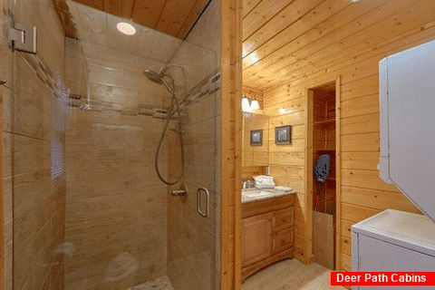 Luxurious Private Bathroom with Stone shower - April's Diamond