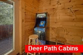 4 bedroom cabin with arcade game and pool table
