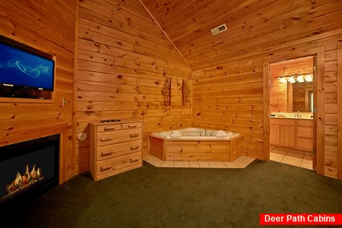 Cabin with 2 jacuzzis and 4 master suites - Timber Lodge