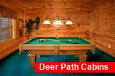 Cabin with game room and pool table