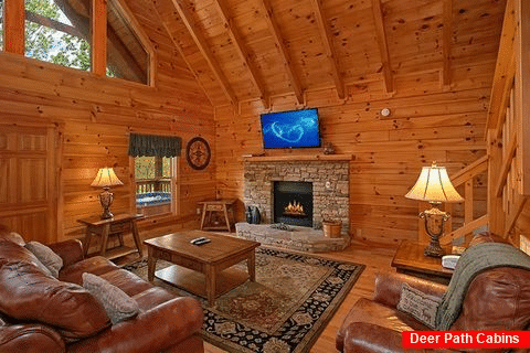 1 Bedroom Cabin with a Living Room and Fireplace - Moose Tracks