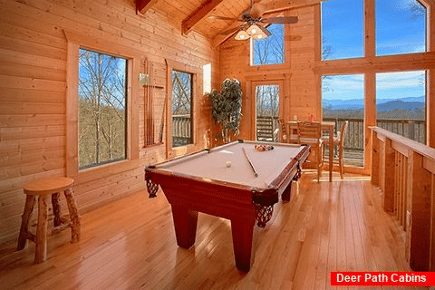 Premium 2 Bedroom Cabin with Pool Table - Altitude Adjustment