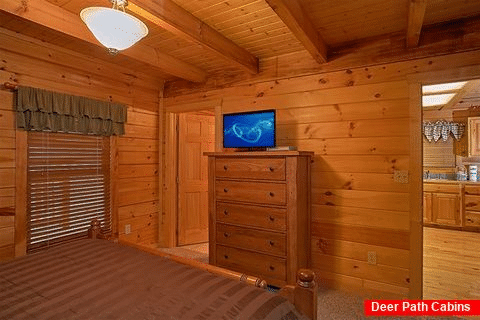 Honeymoon Cabin with 2 Full baths and 3 Tvs - Moose Tracks