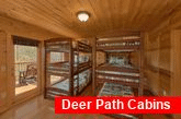 Gatlinburg Rental cabin with triple bunk beds