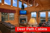Luxurious 3 Bedroom Cabin with Fireplace & View